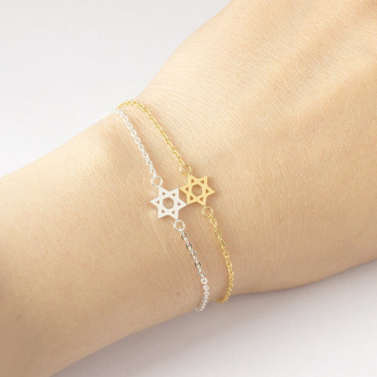 Star Of David Stainless Steel Bracelet - BodycoutureeBraceletCJ dropshippingBodycoutureeCJSL152879401AZCJSL152879401AZGoldStar Of David Stainless Steel Bracelet - Bodycouturee