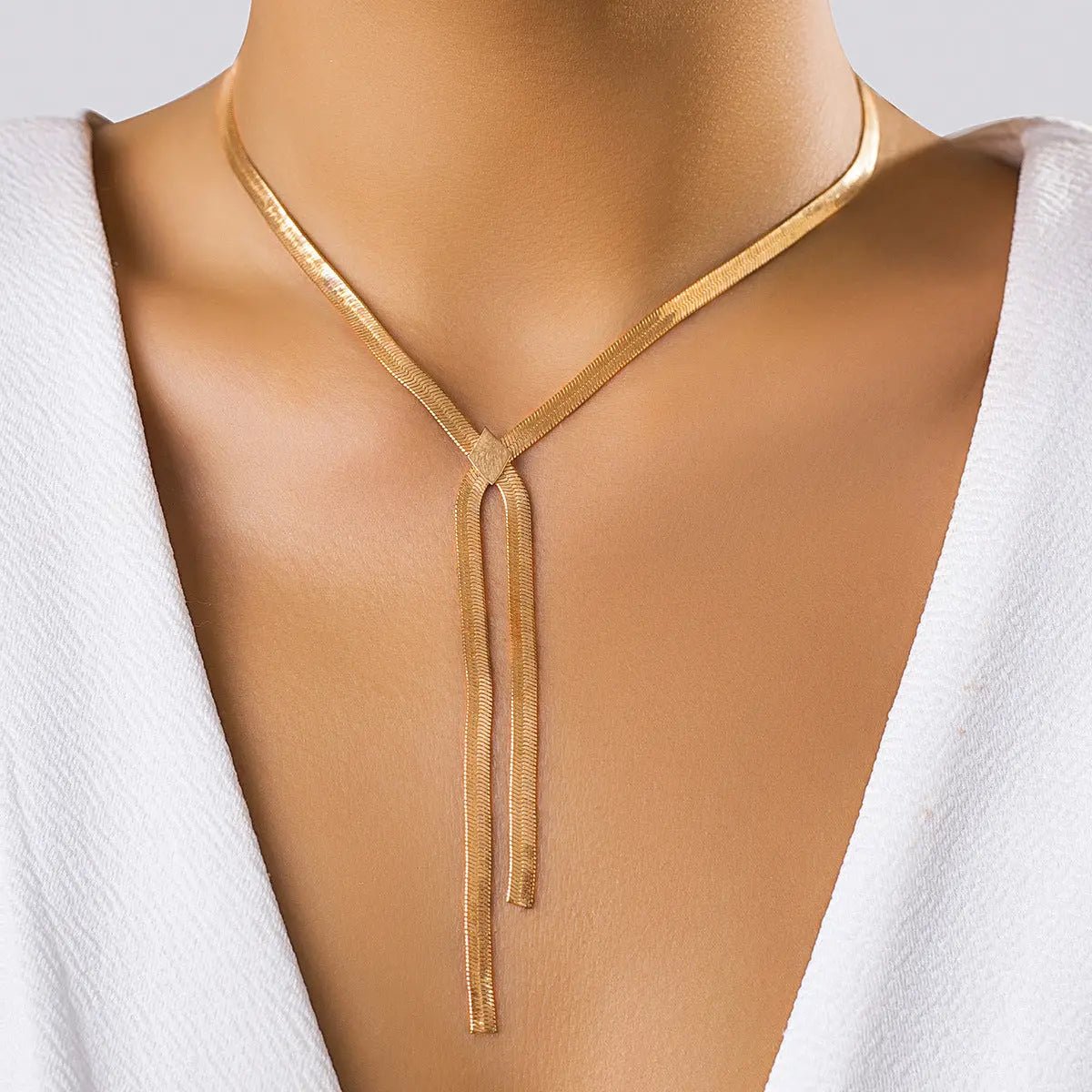 Women's Snake Bones Chain - BodycoutureeJewelryCJ dropshippingBodycoutureeCJLX201092705EVCJLX201092705EV03 Gold 5580Women's Snake Bones Chain - BodyCouturee